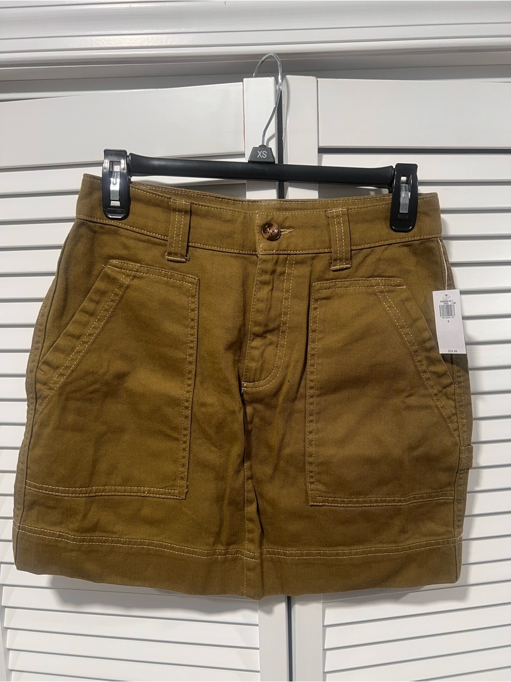 Old Navy Cargo Skirt in Olive Brown
